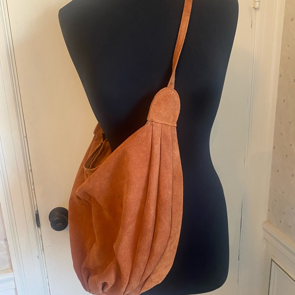 Urban Outfitters- Cross body boho bag. Brown Suede